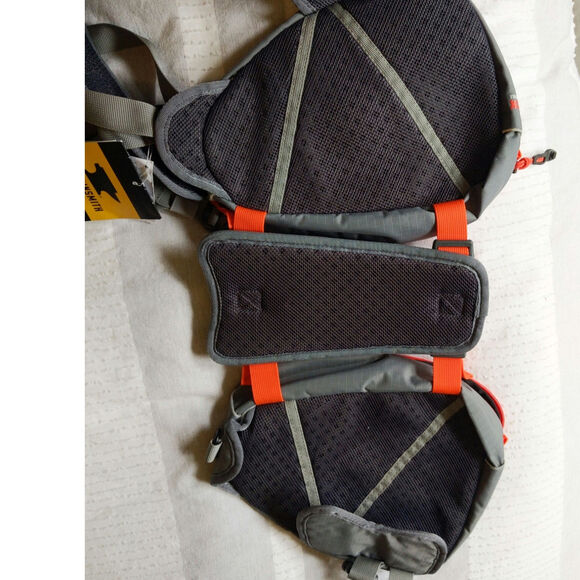 NEW Mountainsmith K9 Pack Small Dog Hiking Backpack Saddlebag Gray Orange NWT - Picture 8 of 10